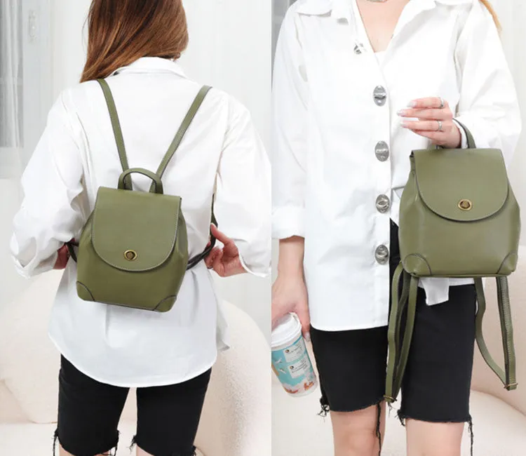 Mini Womens Leather Flap Backpack Purse Fashion Backpacks For Women