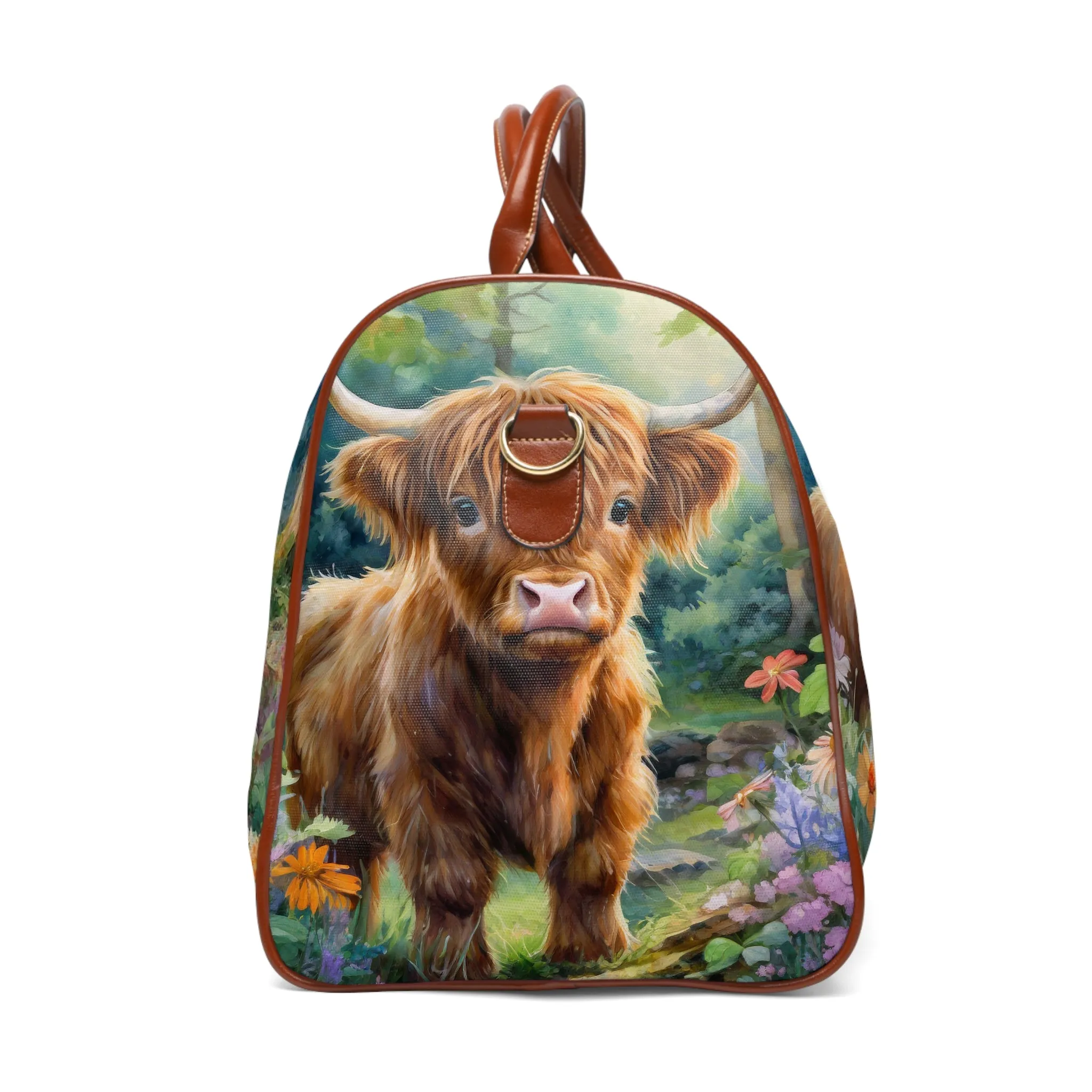Miniature Highland Cows - Woodland Adventures Weekender Bag