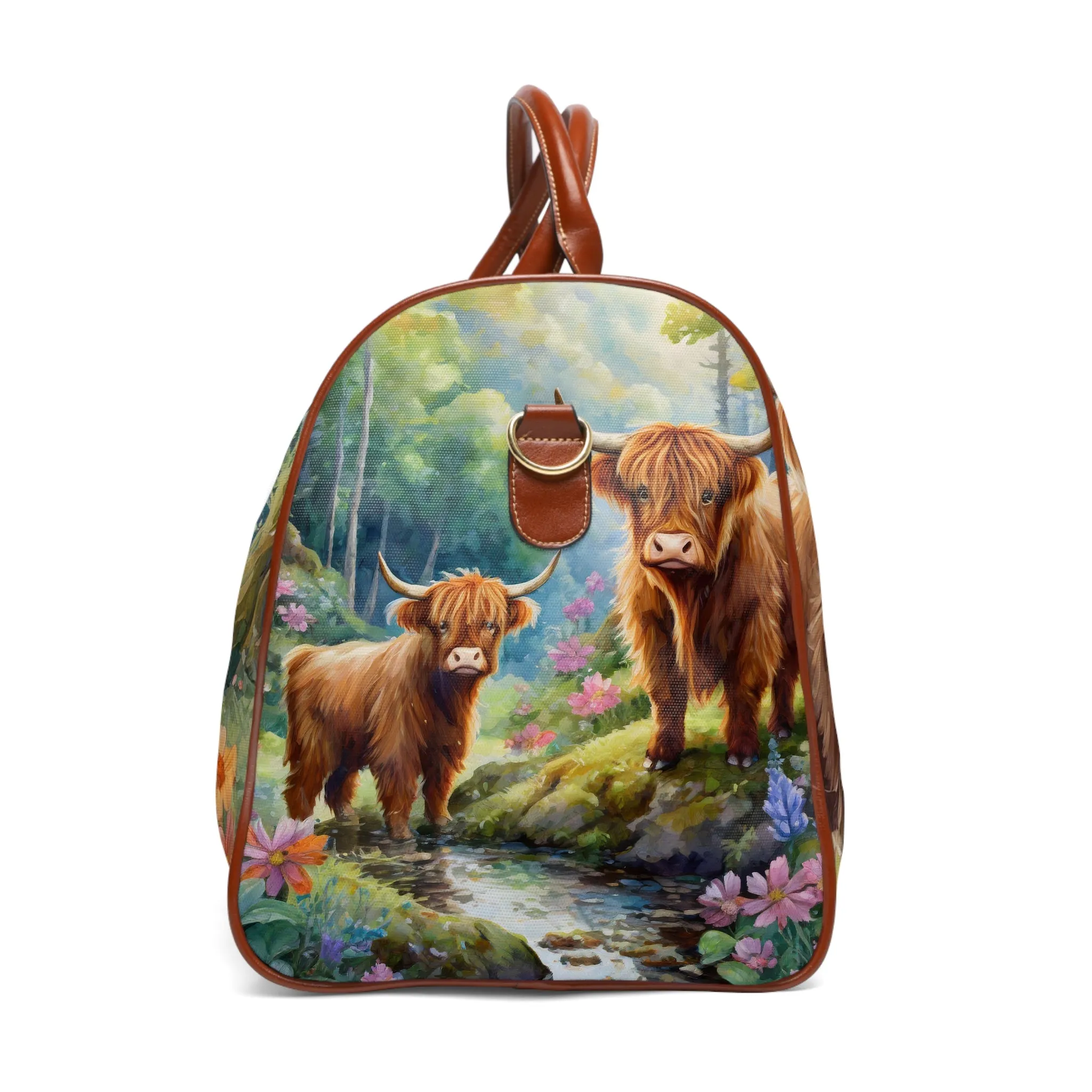 Miniature Highland Cows - Woodland Adventures Weekender Bag
