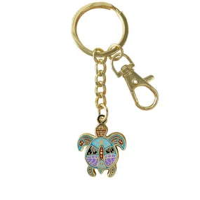 Native Northwest Turtle Enamel Keychain