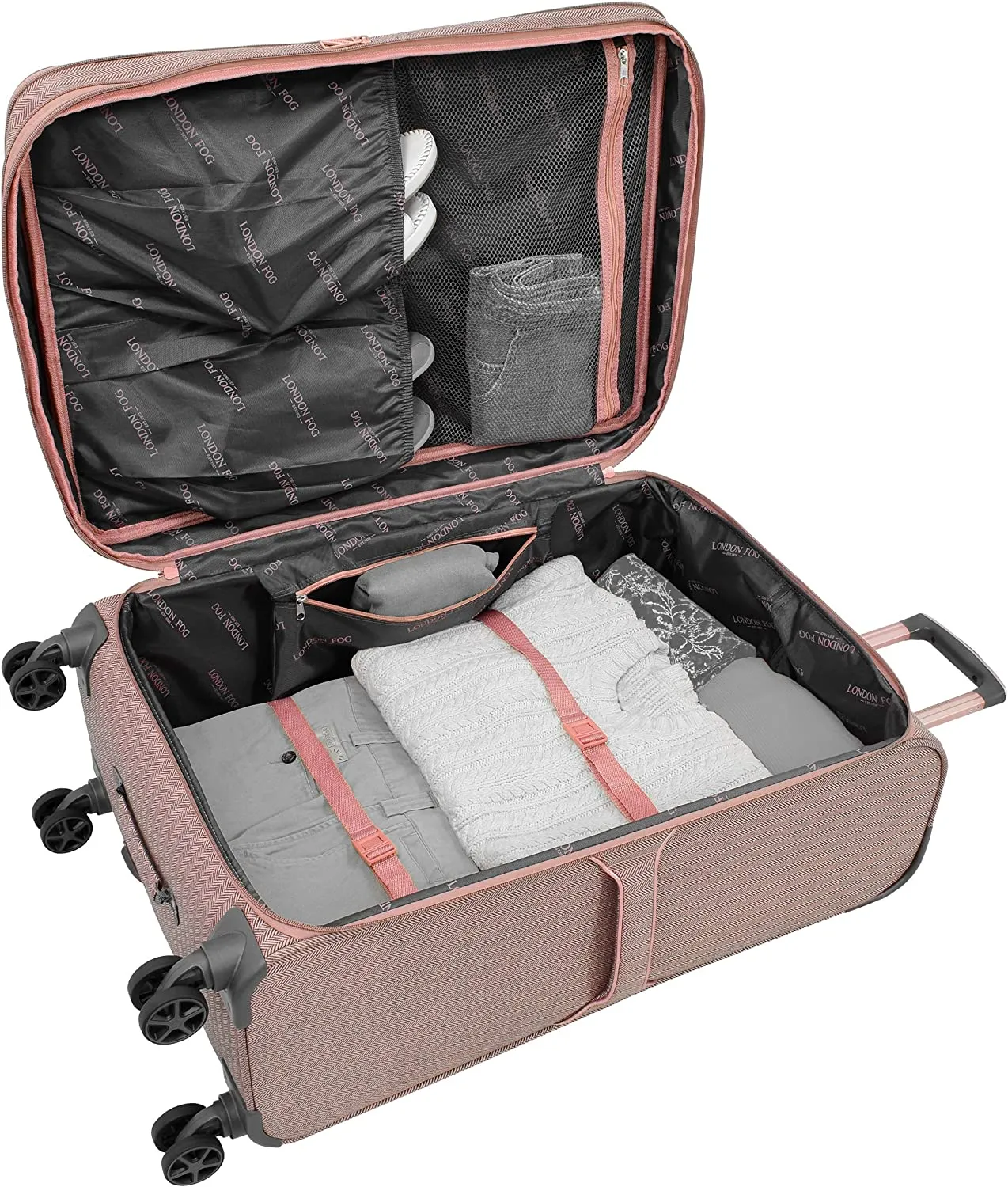 Newcastle Softside 24" Medium Checked Luggage