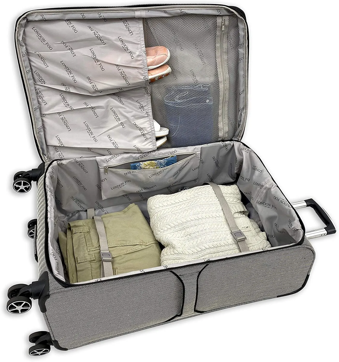 Newcastle Softside 24" Medium Checked Luggage