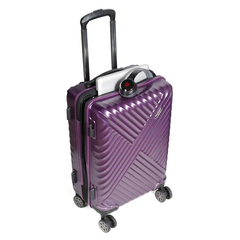 Olympia Matrix Polycarbonate 21" Exp Carry-On Spinner Luggage