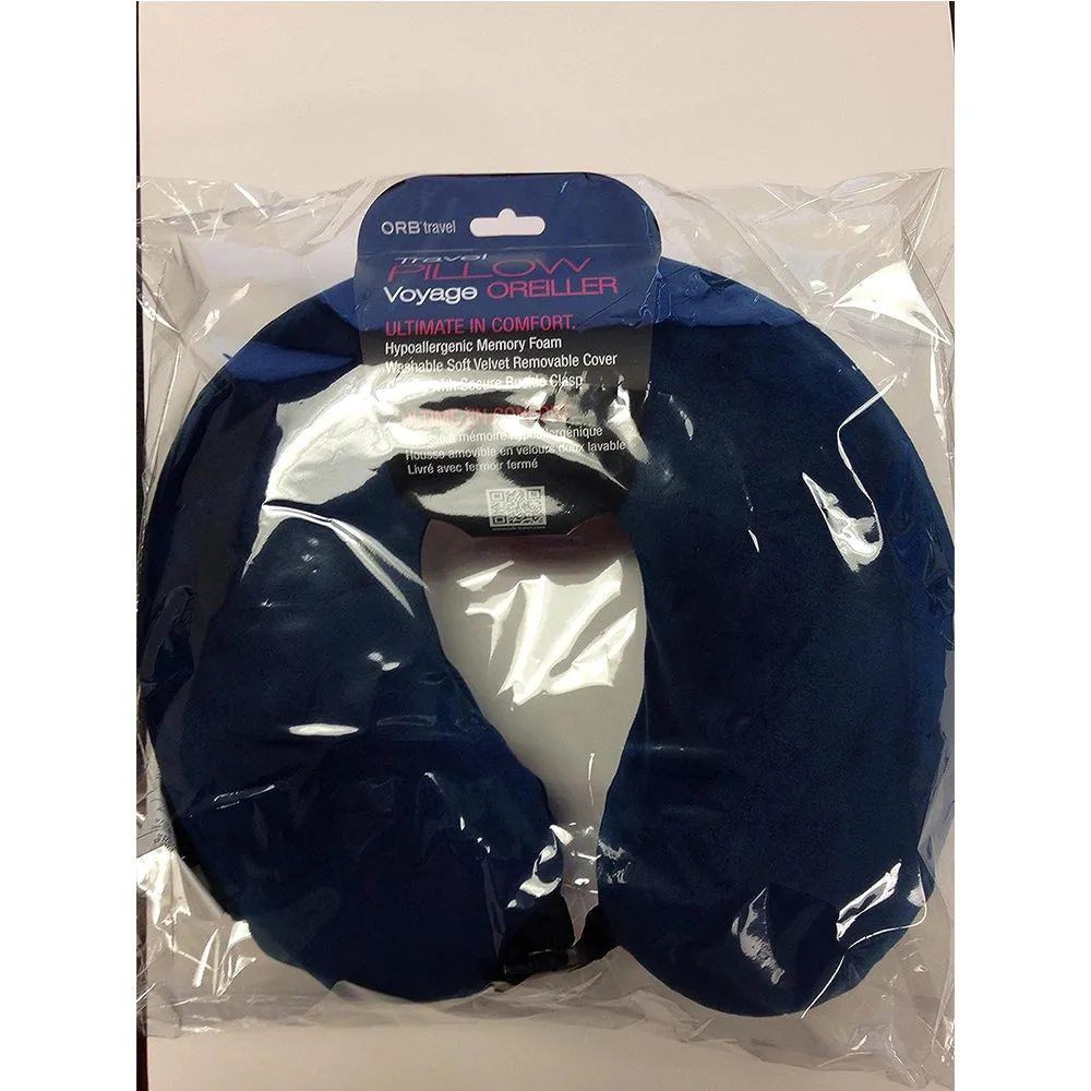 Orb Travel Neck Support Soft Memory Foam Pillow