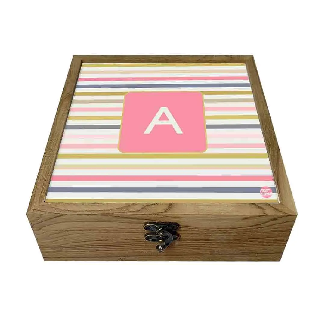 Personalised Passport Holder - Pink Strips