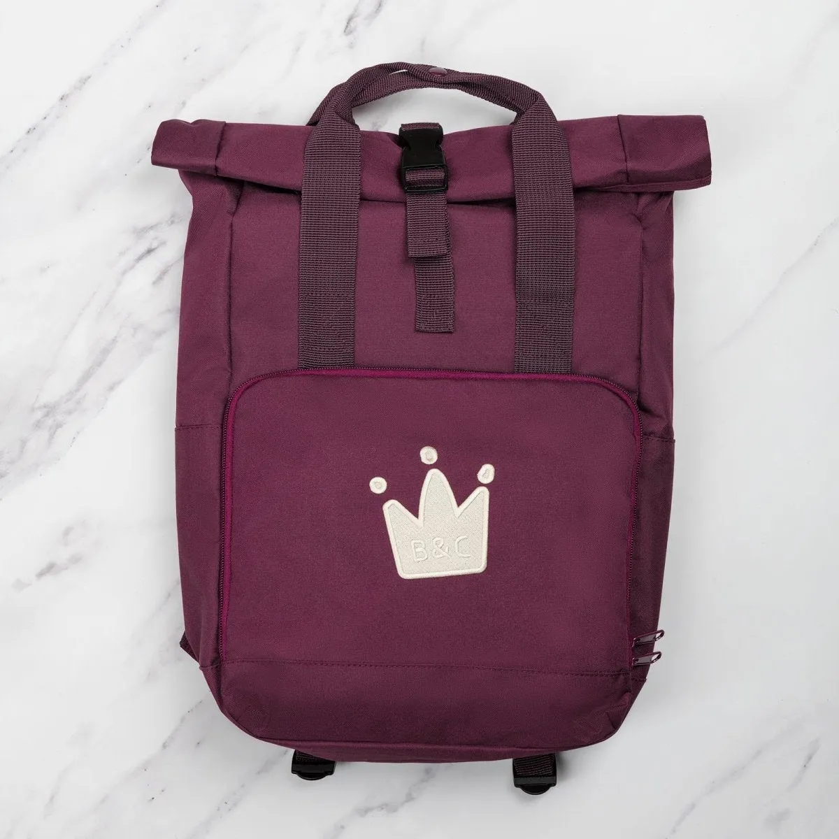 Roll-Top Adventure Large 14 Litre Backpack - Burgundy
