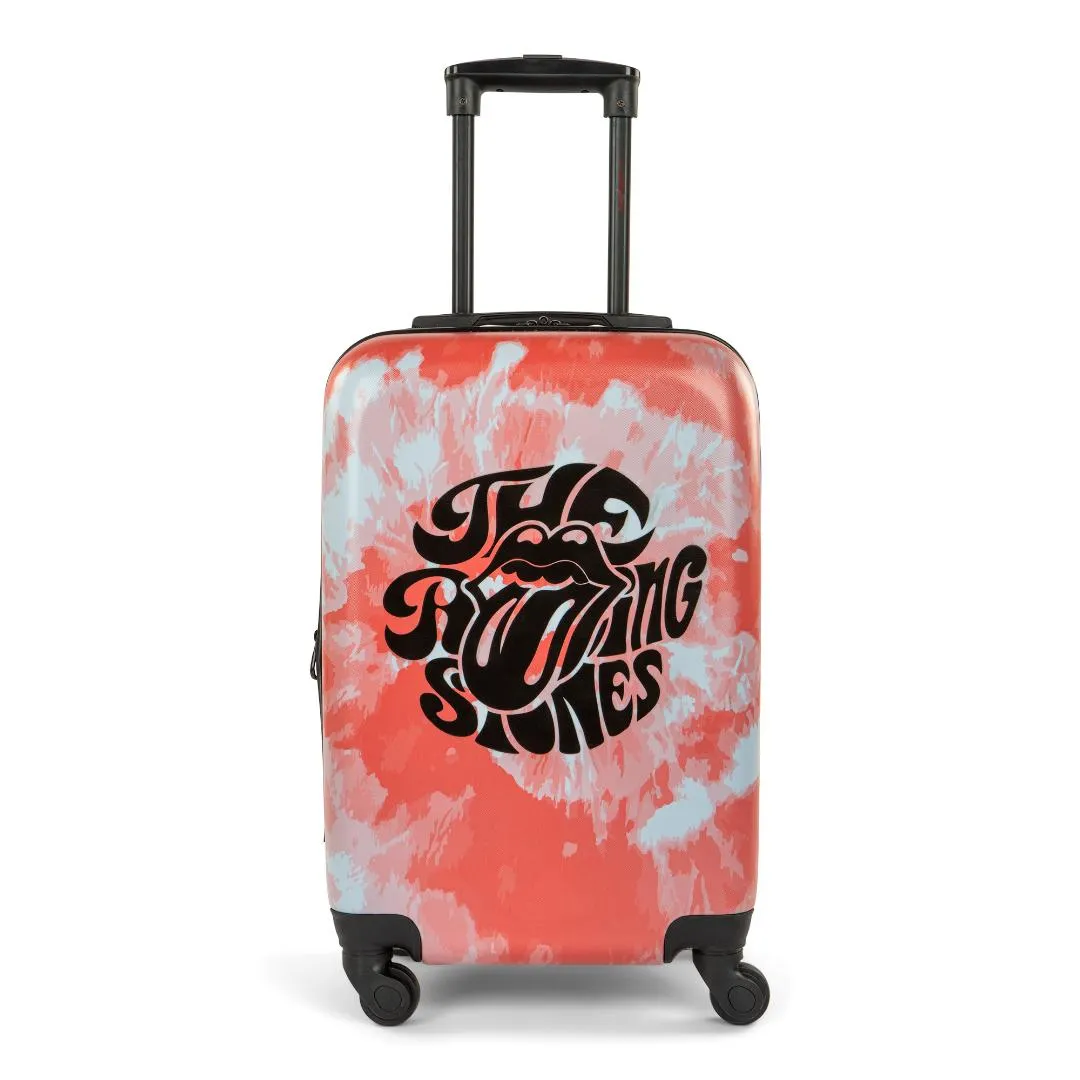 Rolling Stones Tie-Dye Coral Carry-On Luggage
