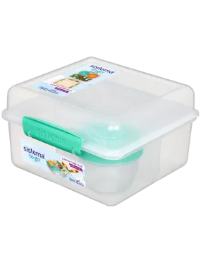 Sistema® 2L Lunch Cube Max TO GO™ with Yogurt Pot