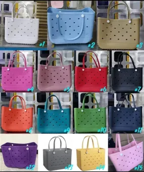 SOLID COLOR LARGE BAGS