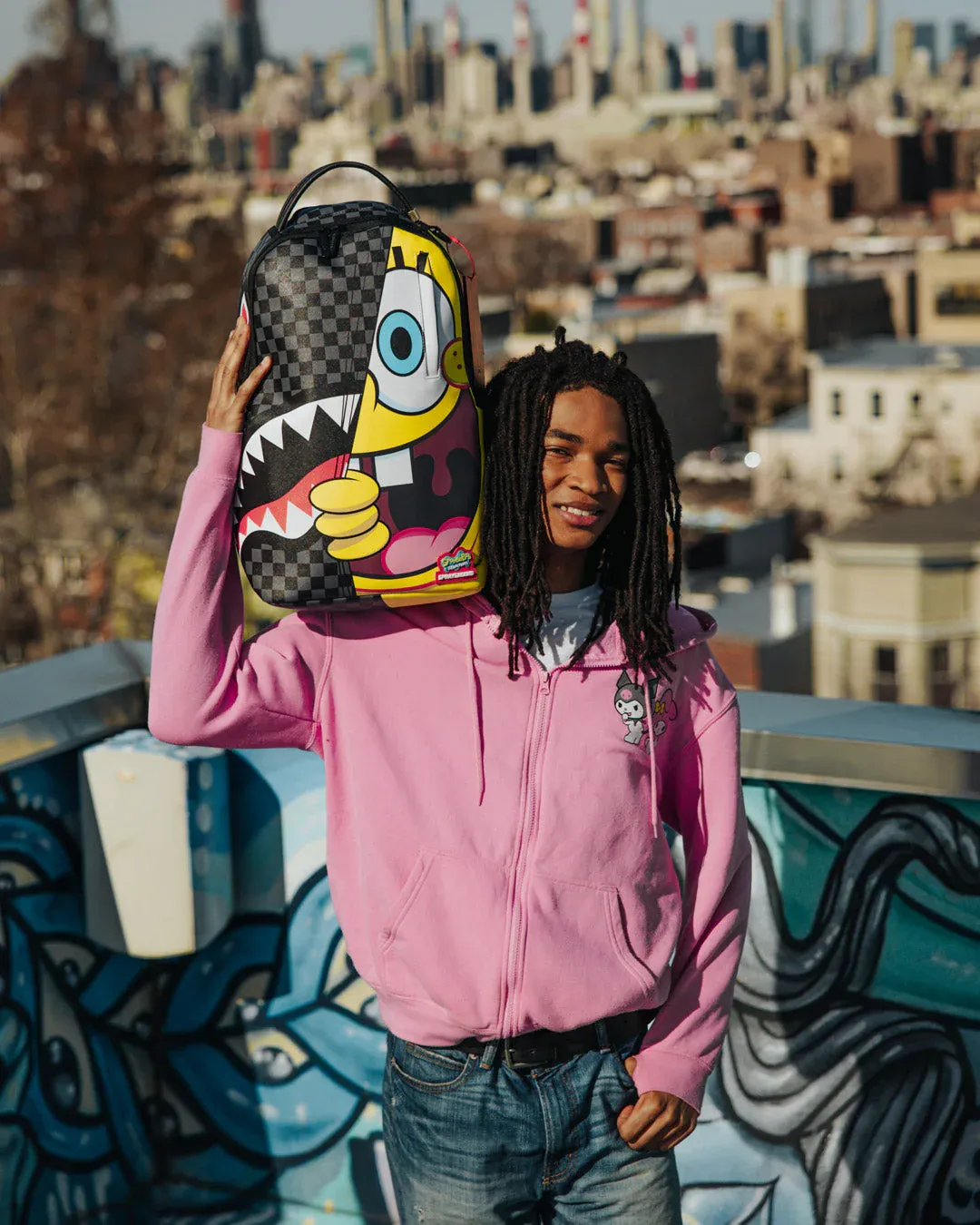 Sprayground Sponge Bob Reveal Hello You're Amazing DLXSV Backpack