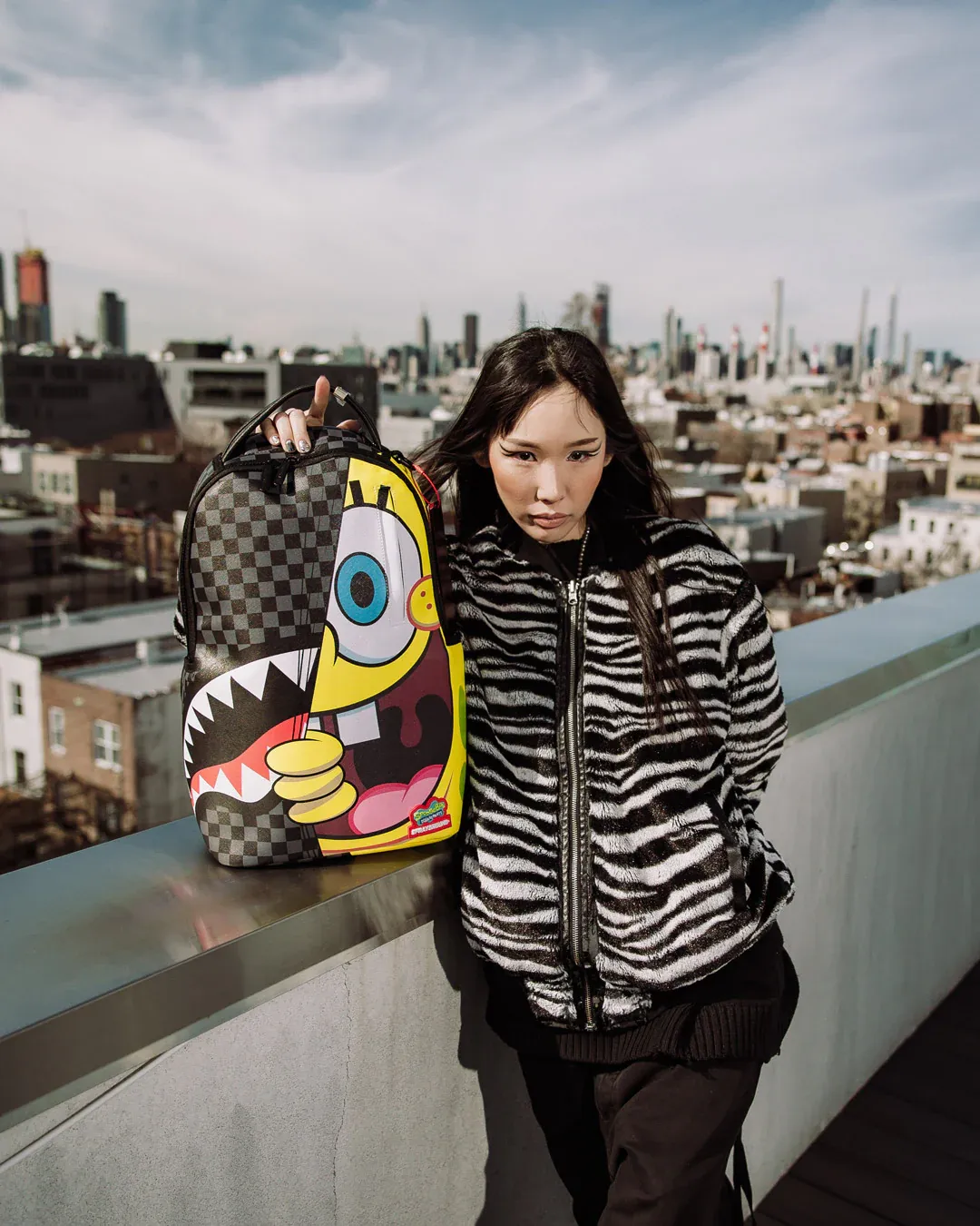 Sprayground Sponge Bob Reveal Hello You're Amazing DLXSV Backpack