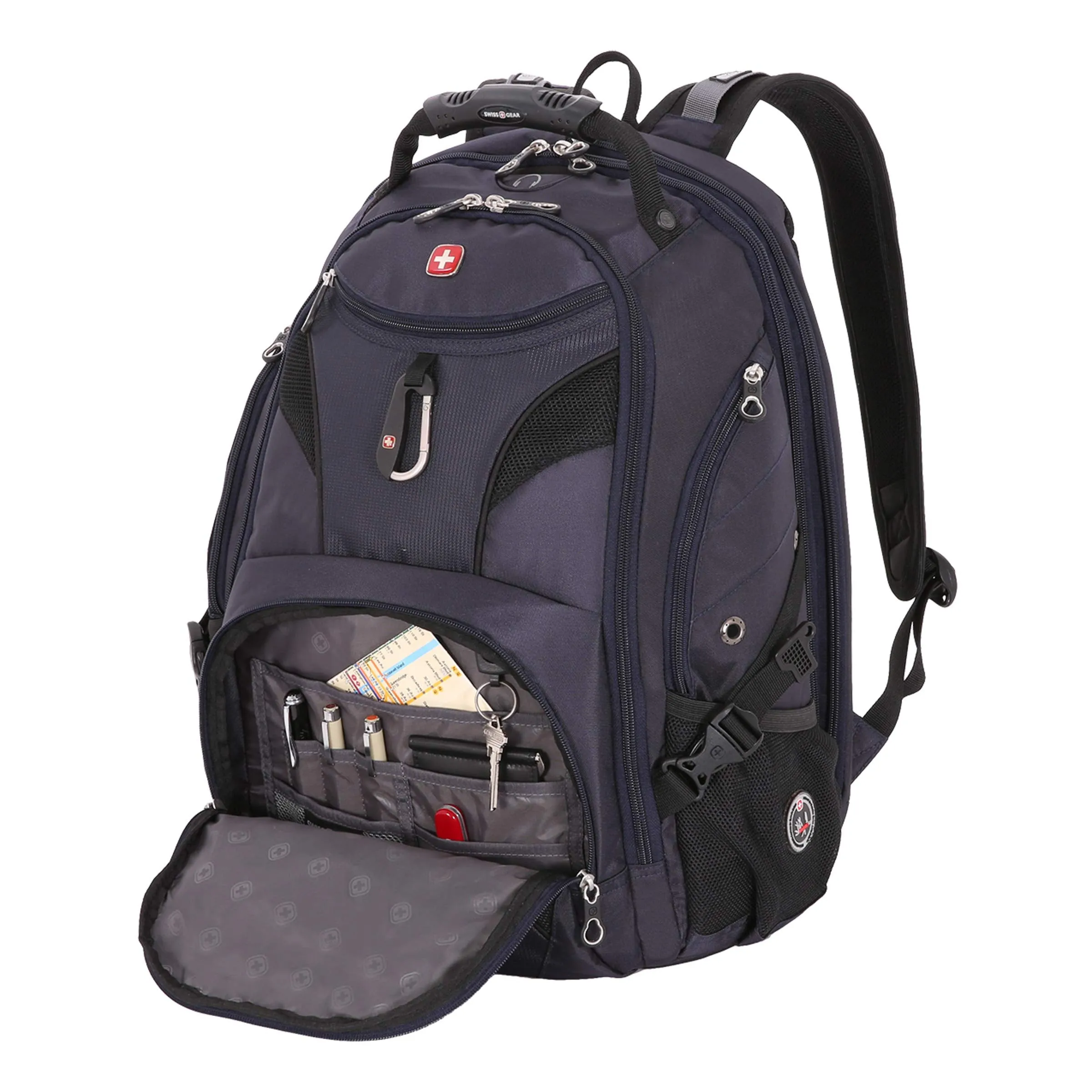SwissGear SA1923 Noir Satin TSA Friendly ScanSmart Laptop Backpack - Fits Most 15 Inch Laptops and Tablets