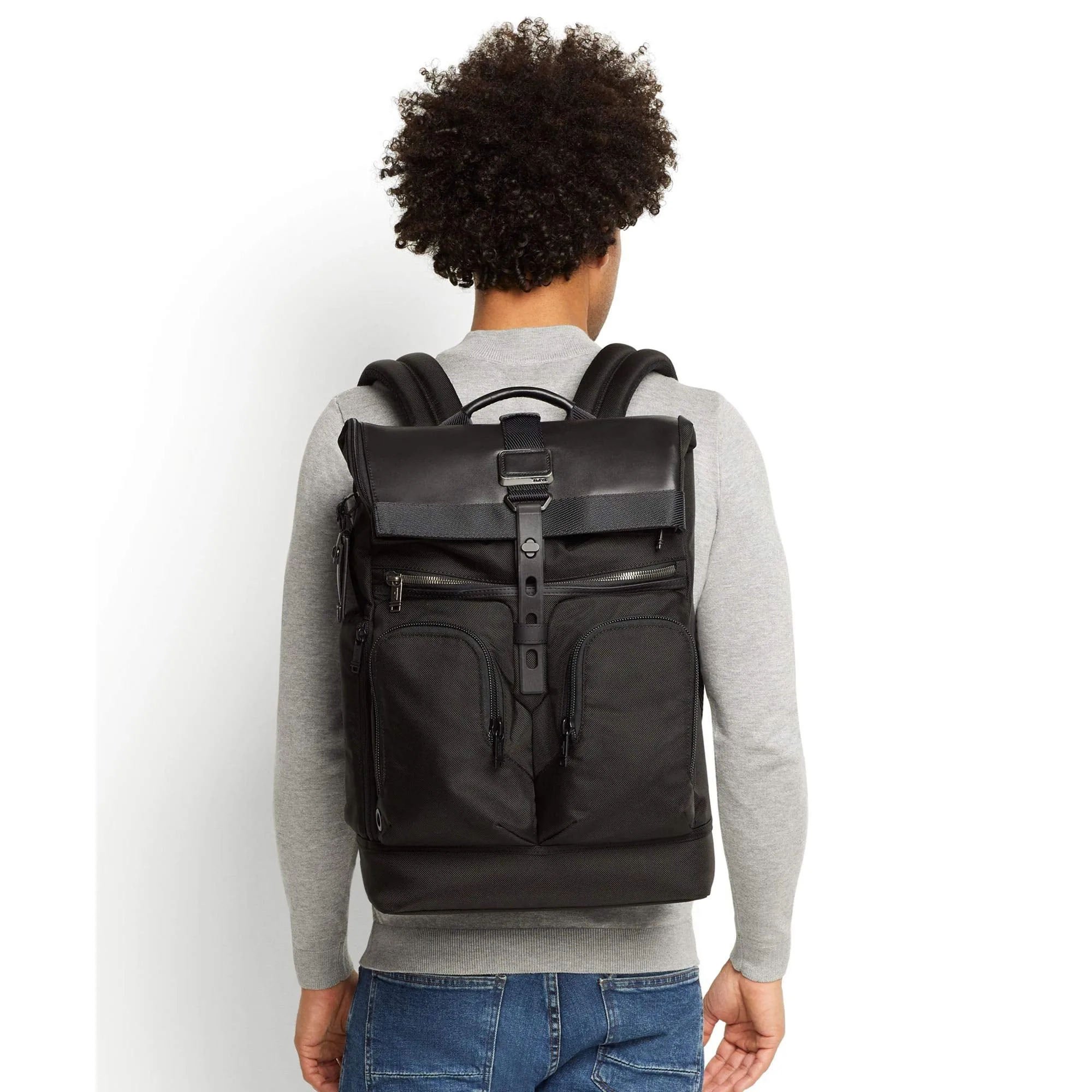 TUMI - Alpha Bravo London Roll Top Laptop Backpack - 15 Inch Computer Bag for Men and Women - Camo