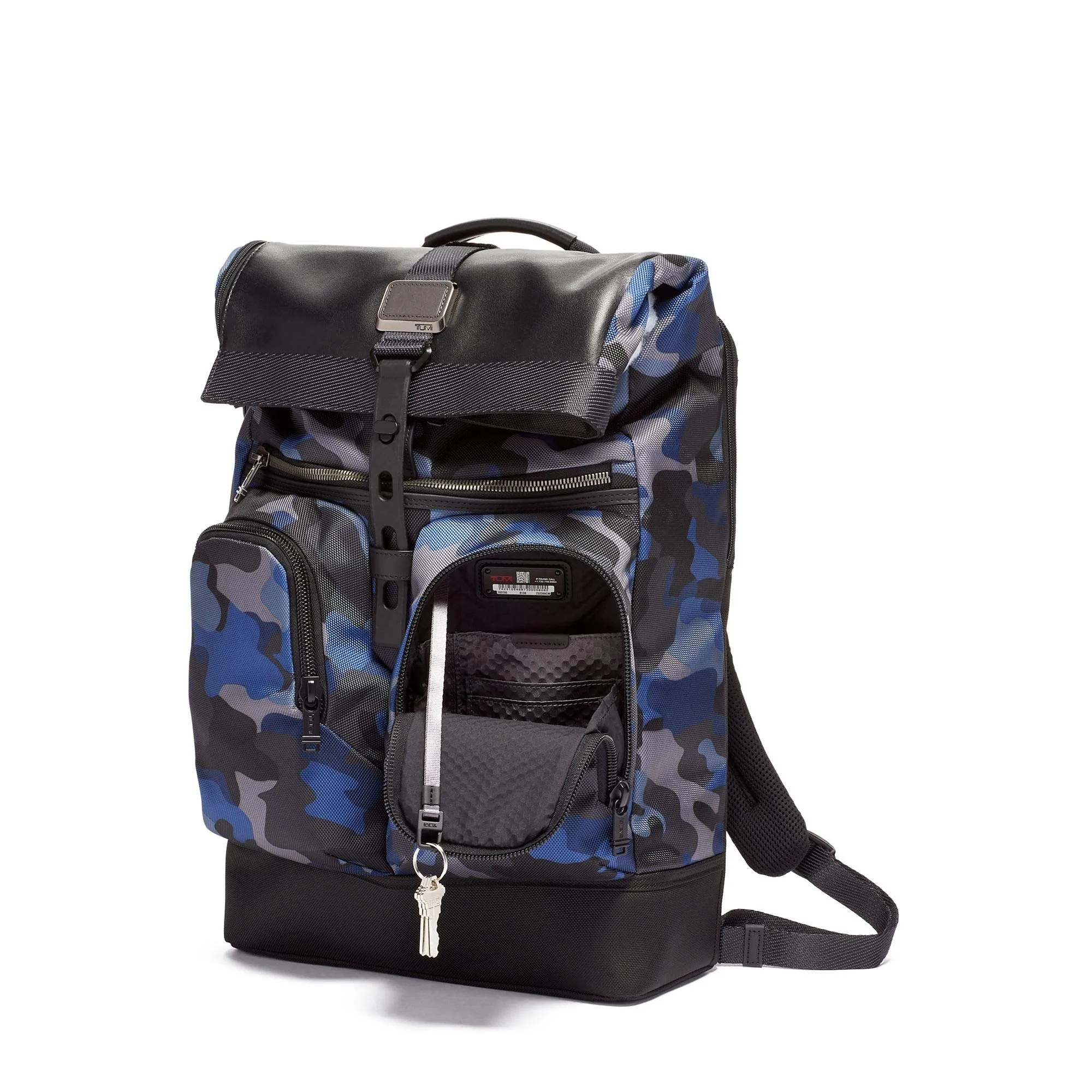 TUMI - Alpha Bravo London Roll Top Laptop Backpack - 15 Inch Computer Bag for Men and Women - Camo