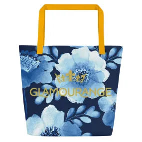 Valentine Day Large Tote Bag - Flowers (Glamourange Gift For Valentine Bags With Design Print Patterns - 007)