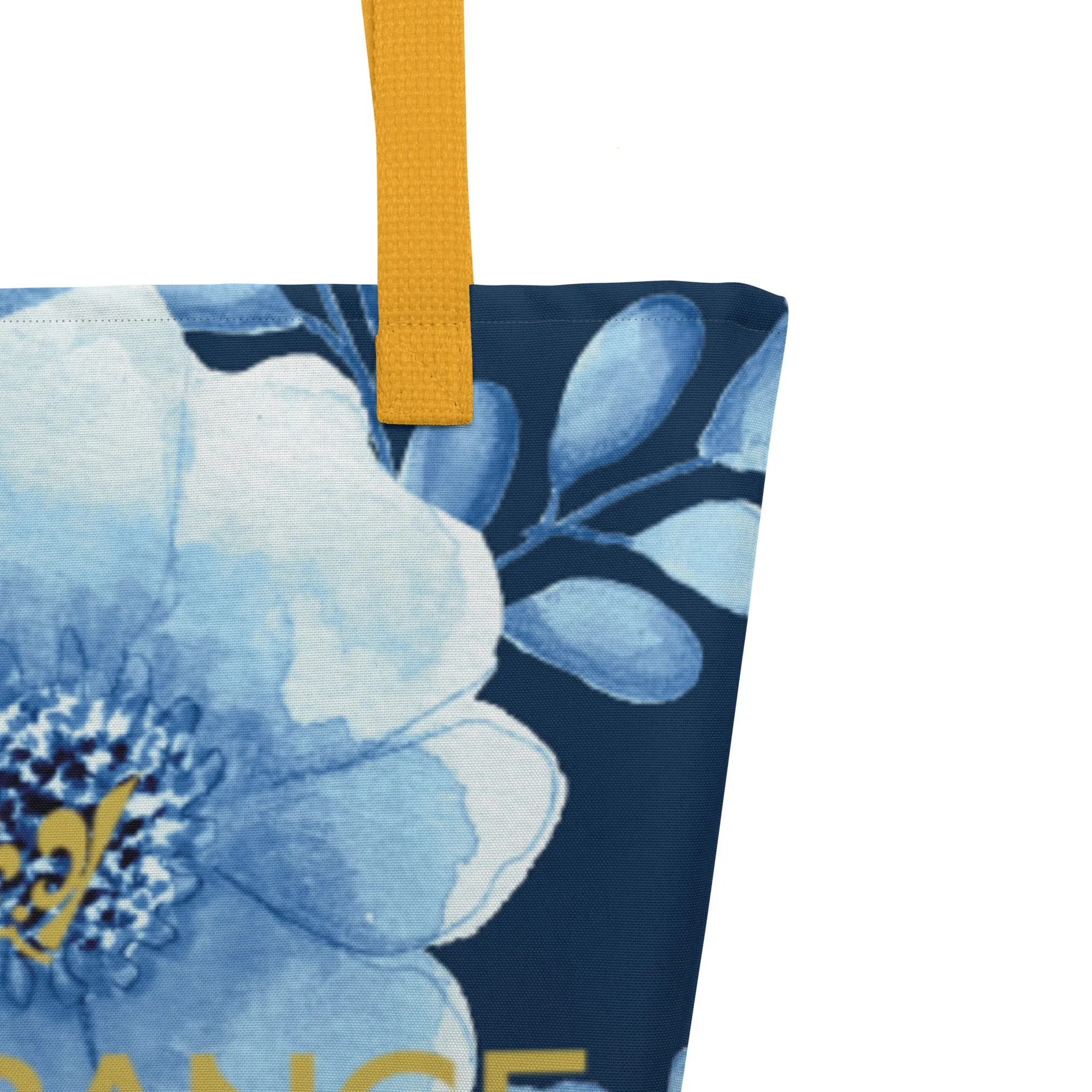 Valentine Day Large Tote Bag - Flowers (Glamourange Gift For Valentine Bags With Design Print Patterns - 007)