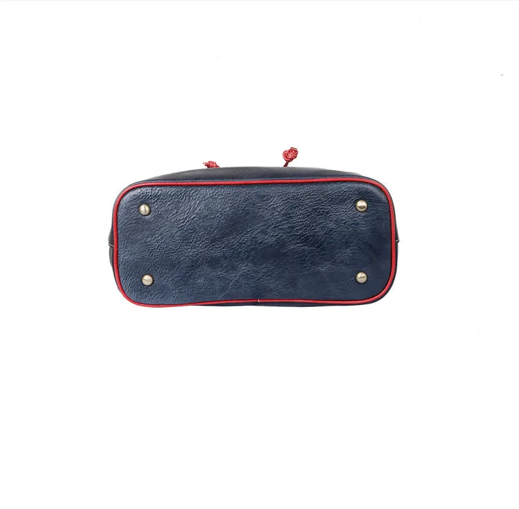 Vintage Womens Leather Flap Backpack Bag Purse School Bag For Women