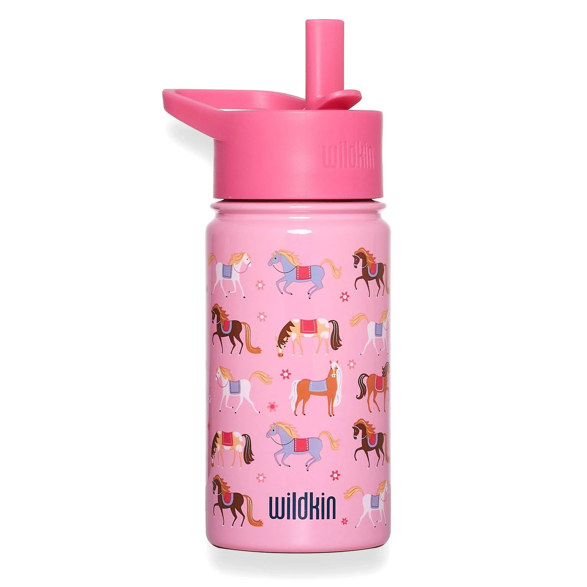 Wildkin - Horses 14 oz Steel Water Bottle