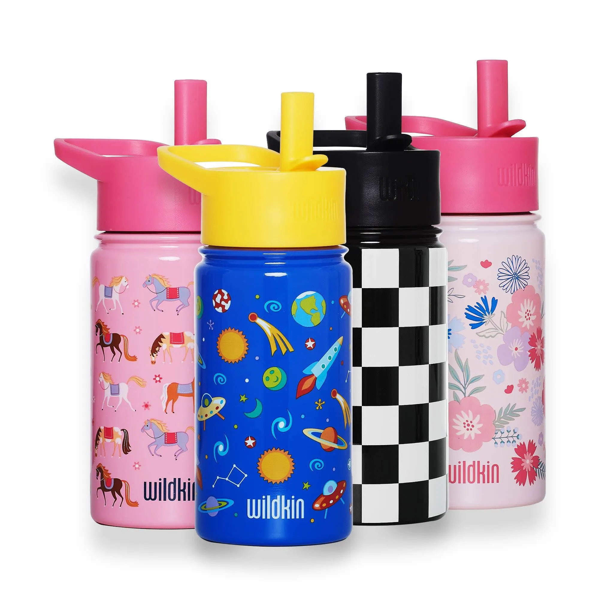 Wildkin - Horses 14 oz Steel Water Bottle