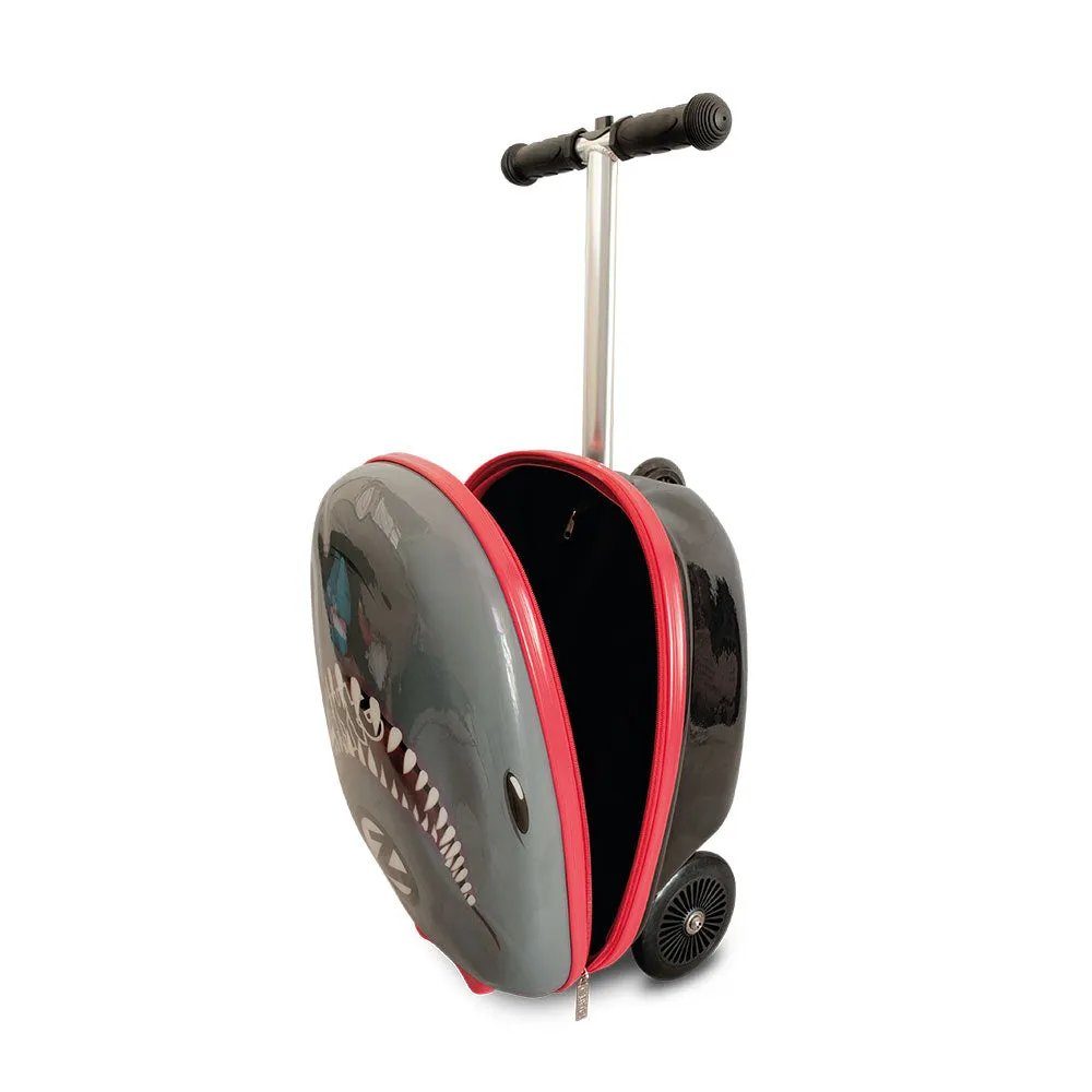 Zinc Flyte Snapper the Shark Scooter Suitcase - Children's Luggage